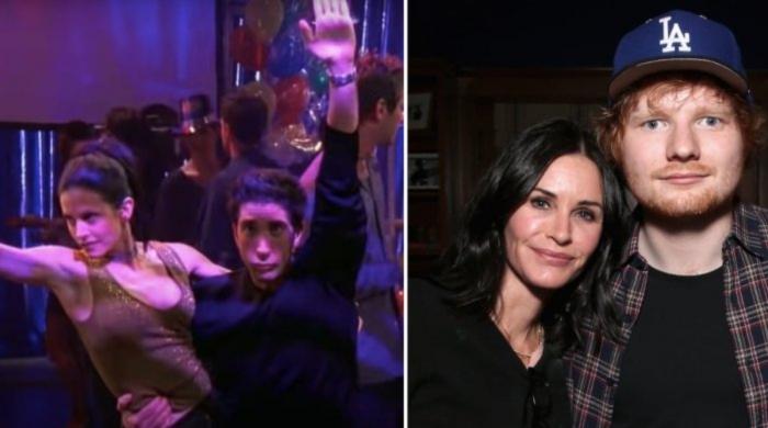 Courteney Cox And Ed Sheeran Recreate The Iconic ‘routine Dance From ‘friends