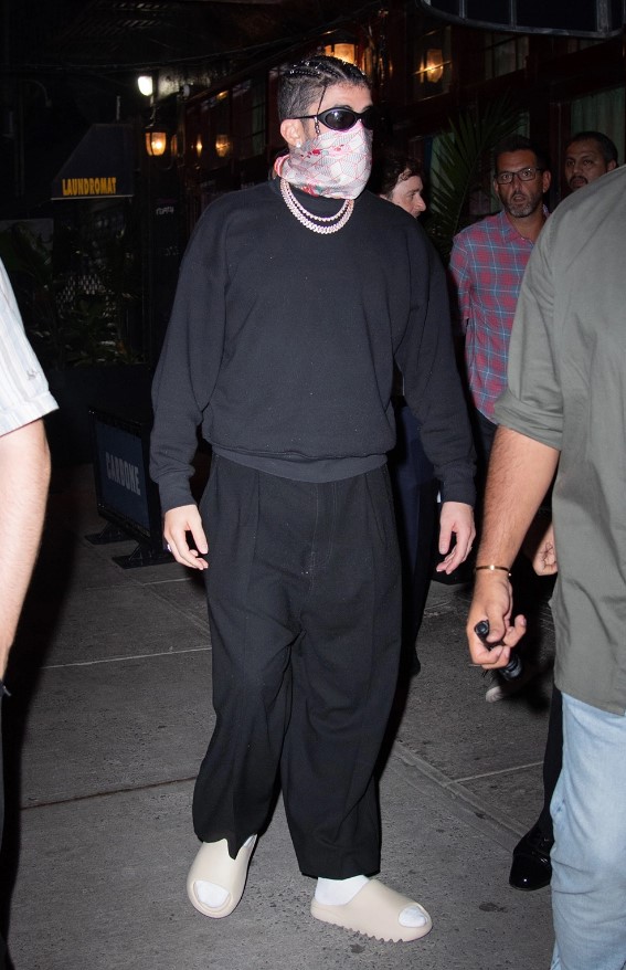 Bad Bunny Goes Incognito For Night Out In Nyc