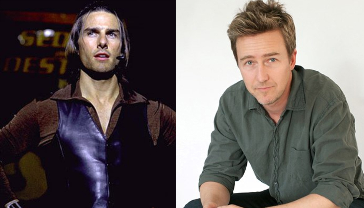 Edward Norton cosplays as Tom Cruise's T.J. Mackey in Glass Onion The