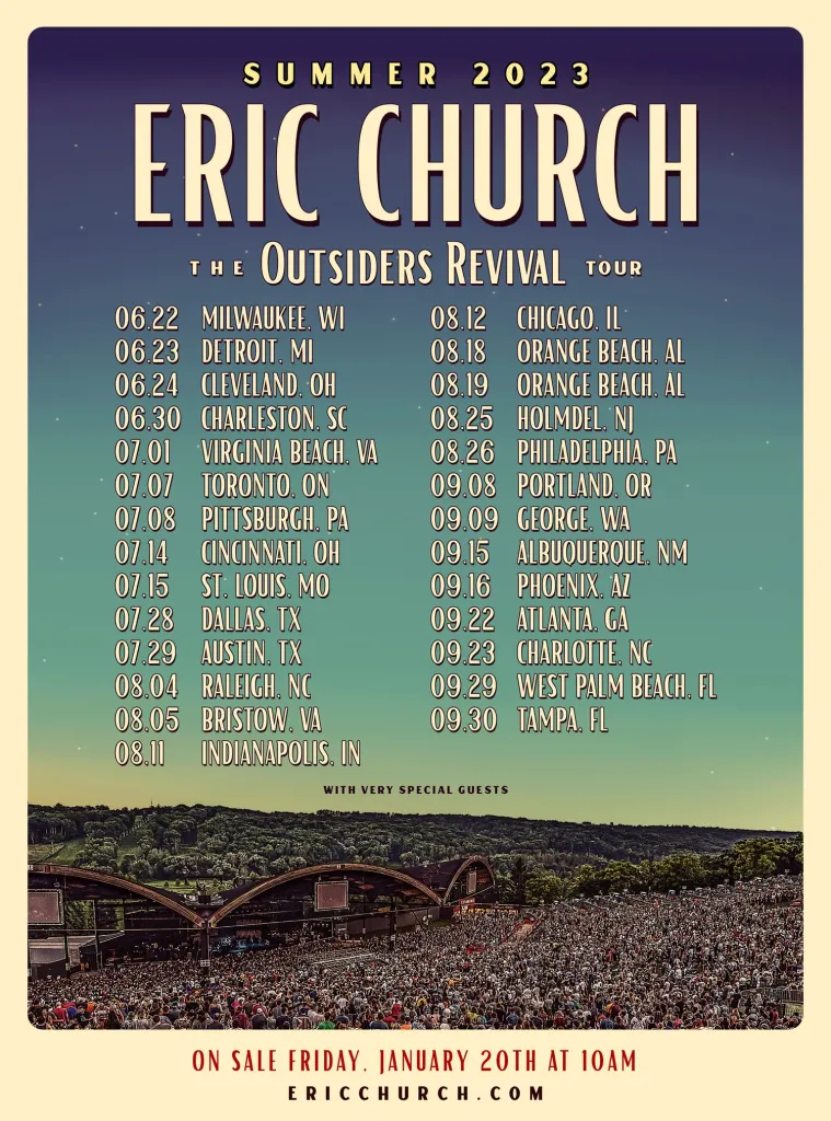 eric church 2023 tour song list
