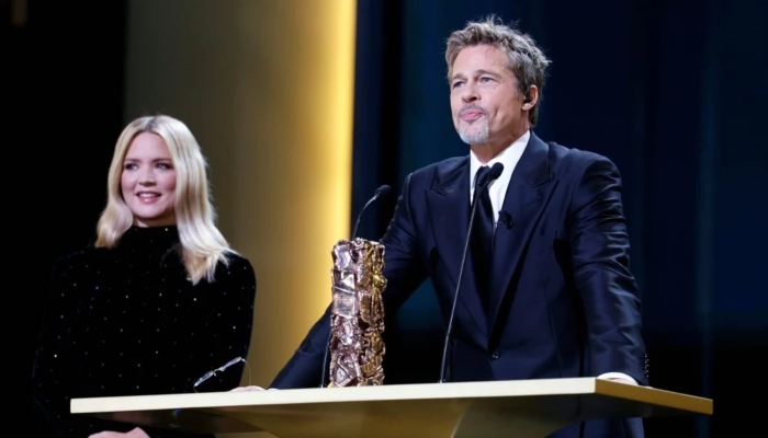 Brad Pitt looks dapper at 48th Cesar Awards in Paris - The Celeb Post