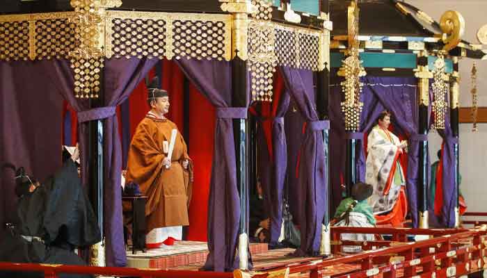 Enthronement of Japanese emperor