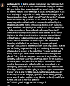 Addison Timlin reflects on being single mom on Mothers day: So painful