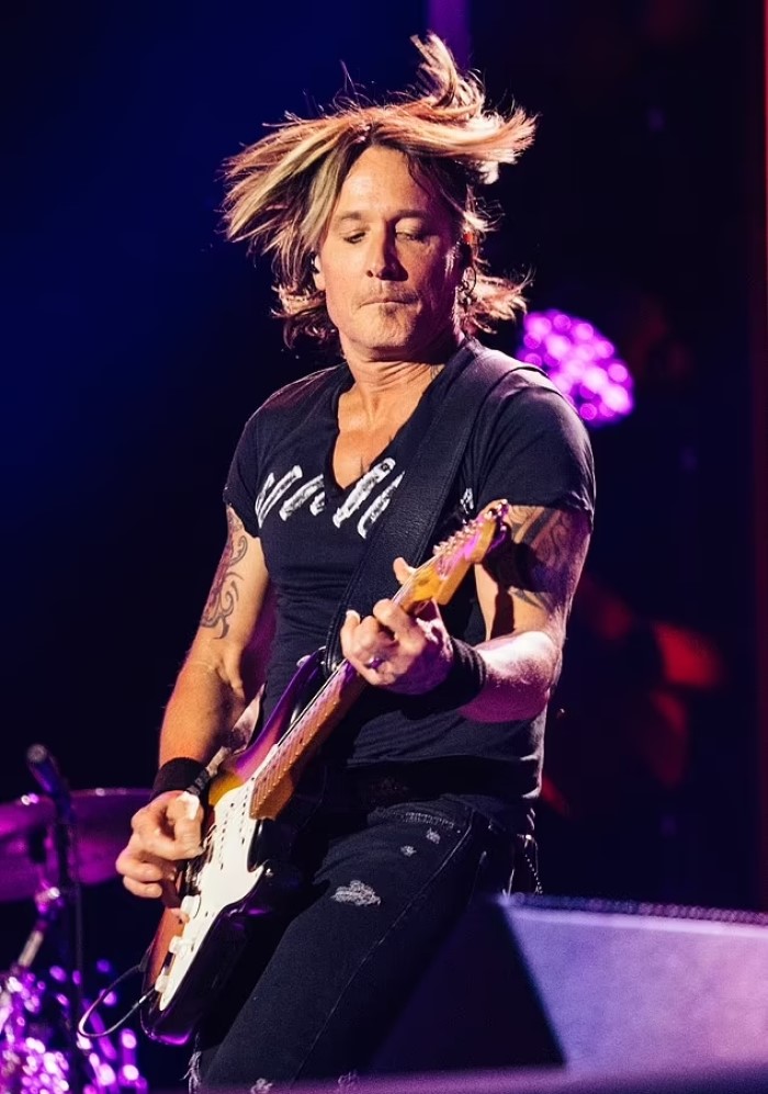 Keith Urban performing at  CMA Fest Nashville
