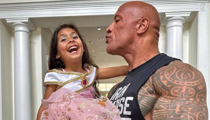 Dwayne Johnson posts adorable picture holding daughter up on birthday