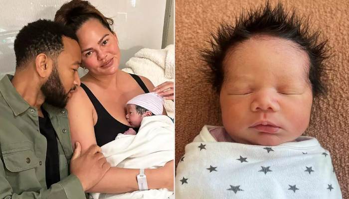 Chrissy Teigen, John Legend share first glimpse of son, Wren