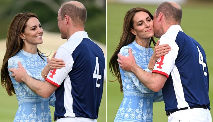 Kate Middleton shares PDA moment with Prince William while ...