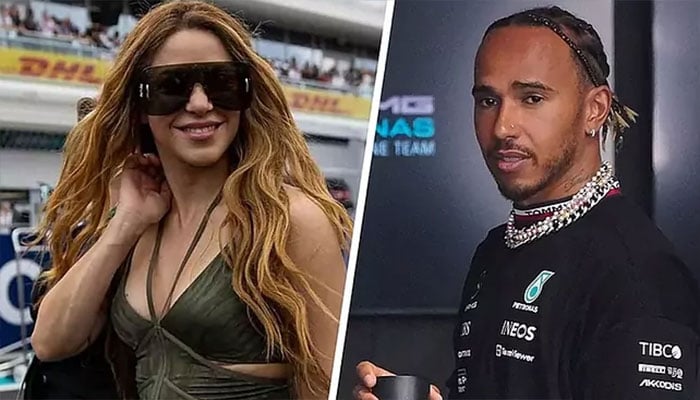 Shakira radiates joy as she attends British Grand Prix.